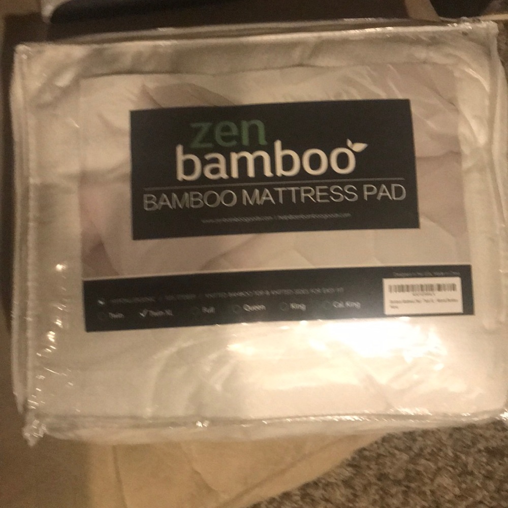 Zen bamboo mattress pad